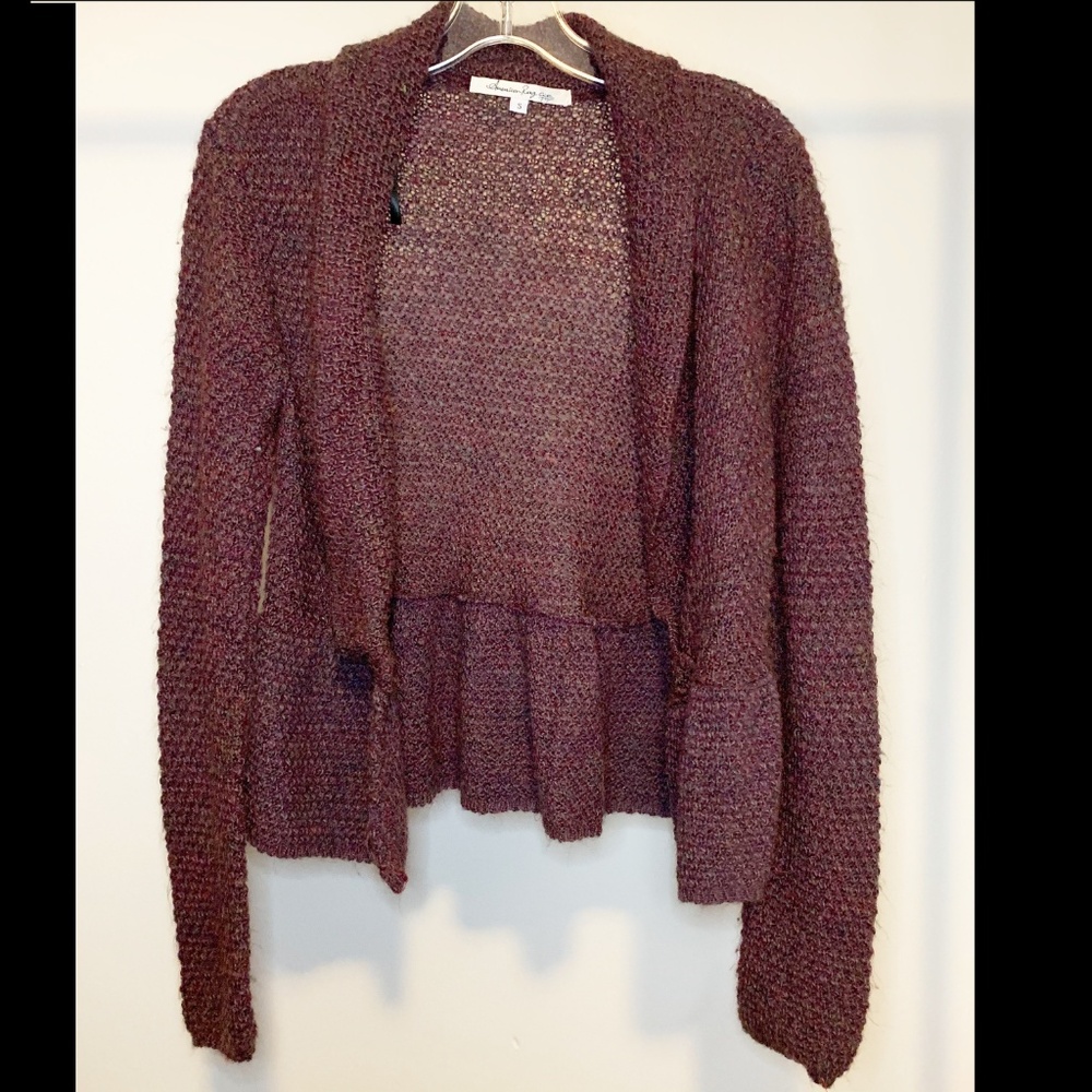 American Rag Babydoll Cardigan Purple S
